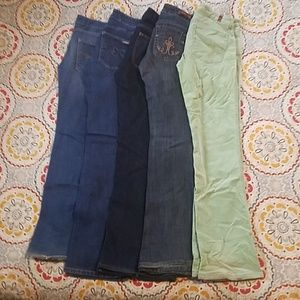 5 Pairs! Flare & Bootcut Pants- EUC!!! 00-3 Short